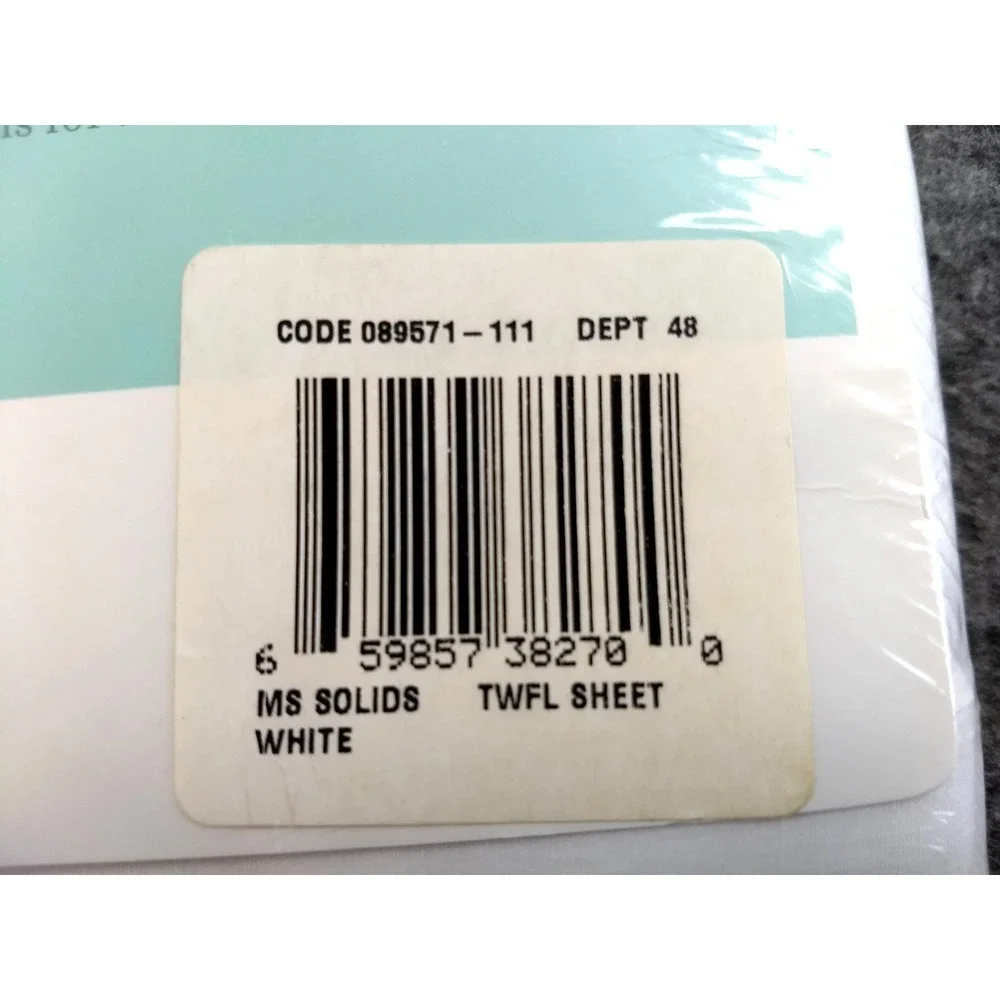 Martha Stewart Everyday Twin Flat Sheet 250TC White Cotton Blend Mix & Match NEW